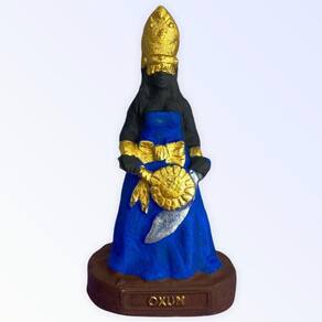 Escultura Orixá Oxum Em Resina 10 Cm Umbanda Candomblé