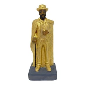 Escultura Exú Cartola 10,5Cm Em Resina Umbanda Candomblé