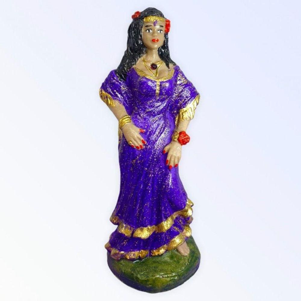 Escultura Cigana Em Resina 15 Cm Umbanda Candomblé