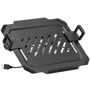 Bandeja Apoio Notebook Cooler Rgb Fixo Acoplável 12 A 17 Suporte Pistão Nbh-8rgb Com Cooler
