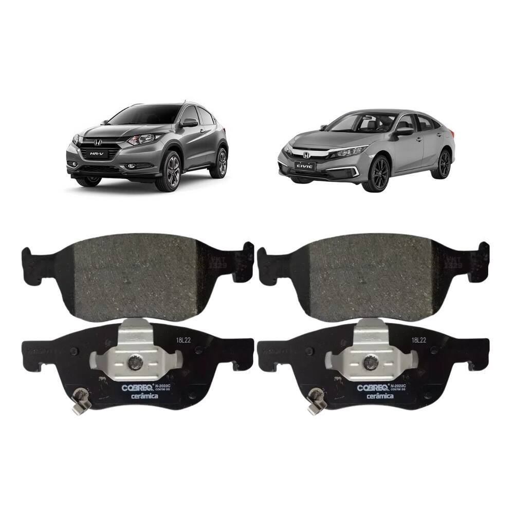 Par Pastilha Freio Cobreq Dianteira Honda HR-V 1.8 Ex 2019 A 2023