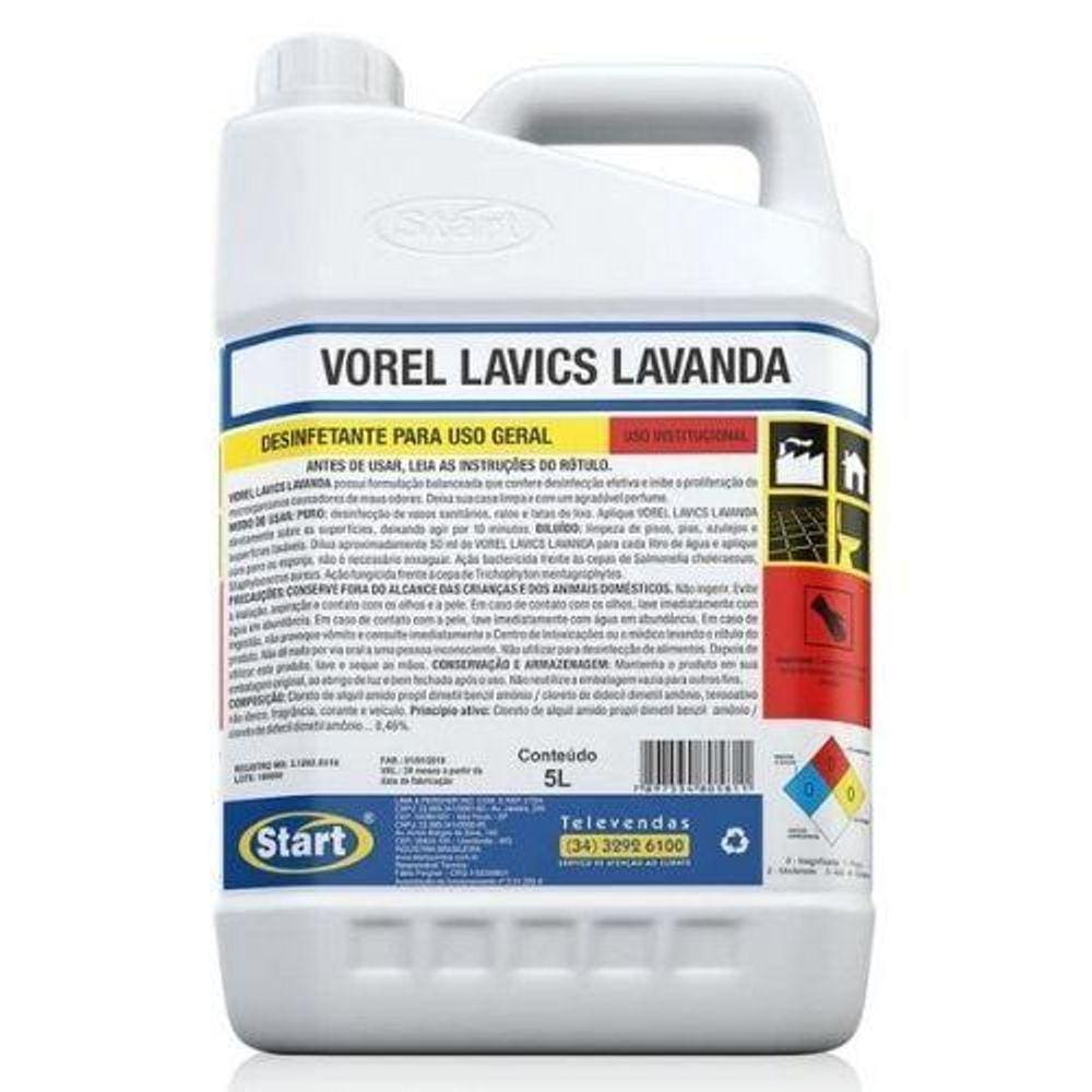 Desinfetante Vorel 5L Lavics Lavanda