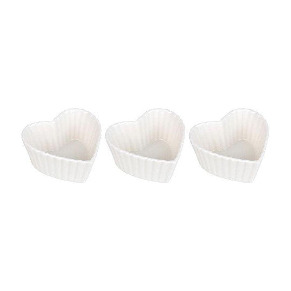 Conjunto Com 03 Petisqueiras De Porcelana Pcln-081 - Haüskraft