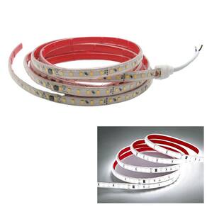 Fita de Led SMD 6500K 3 Metros 127V Plug Conector Fita Dupla Face Perfil Sanca Gesso Sala