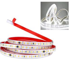 Fita de Led SMD 6500K 3 Metros 127V Plug Conector Fita Dupla Face Perfil Sanca Gesso