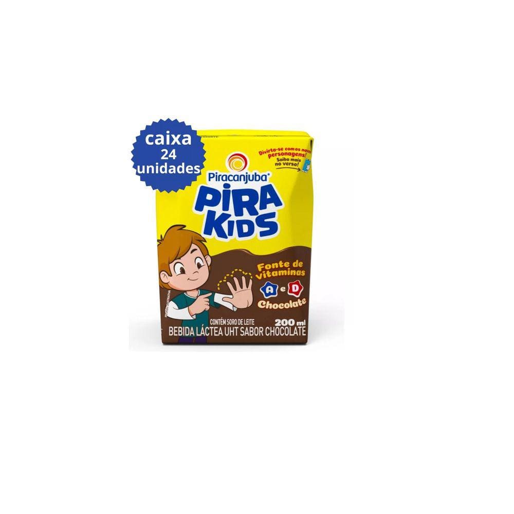 Bebida Láctea Achocolatado Pirakids Chocolate 200ml