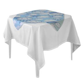 Toalha de Mesa Chuva de Benção Azul Tnt 70cm x 70cm - 5 Un.