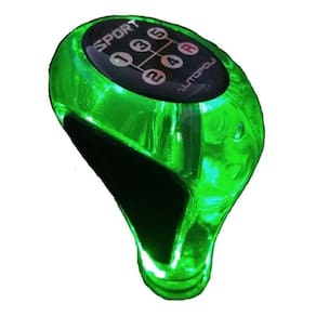 Bola Manopla De Cambio Led Verde 5 Marchas Ré Para Trás