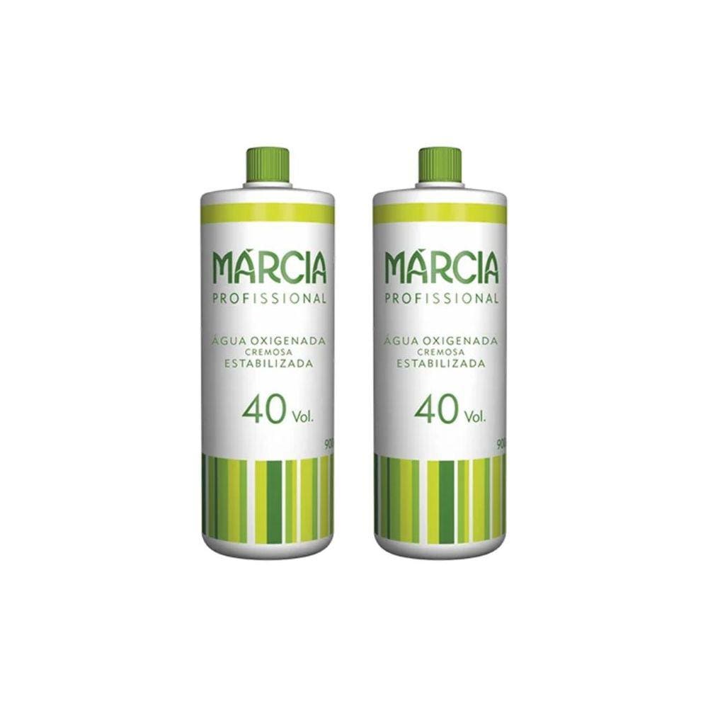 Água Oxigenada Marcia 900ml 40 Volumes Cremosa - Kit C/ 2un