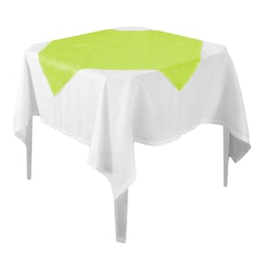 Toalha de Mesa Liso Verde Limão Tnt 70cm x 70cm - 10 Un
