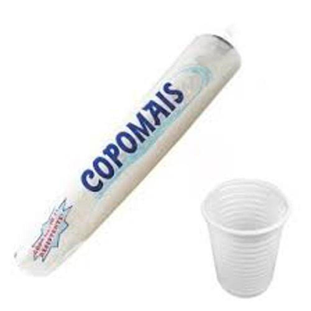 Pct Copo 200Ml Com100Un Branco Copomais