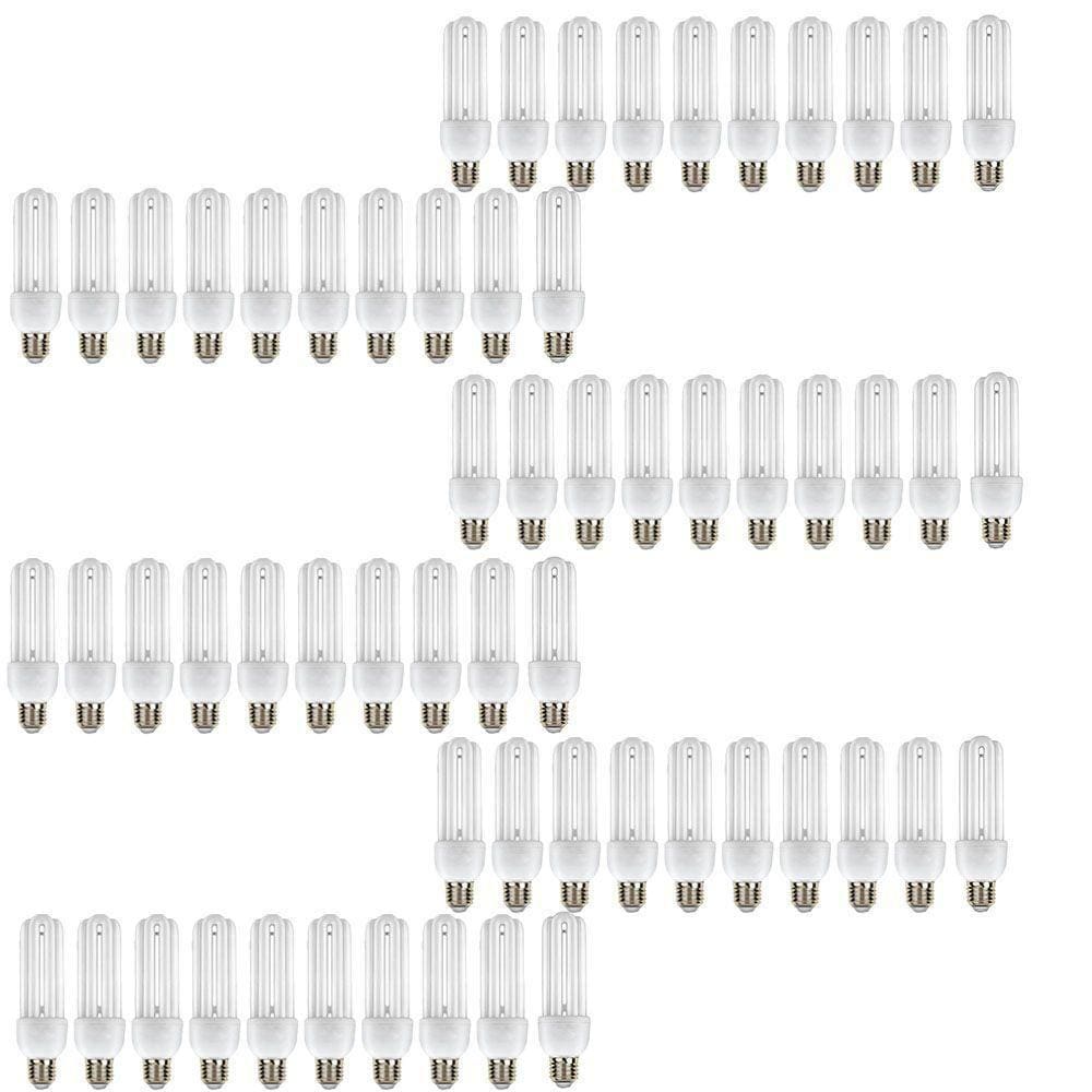 Lampada Fluorescente 15w Kit 60 Uni 220v Iluminaçao Branco Frio Luz Decoraçao Ambiente Casa