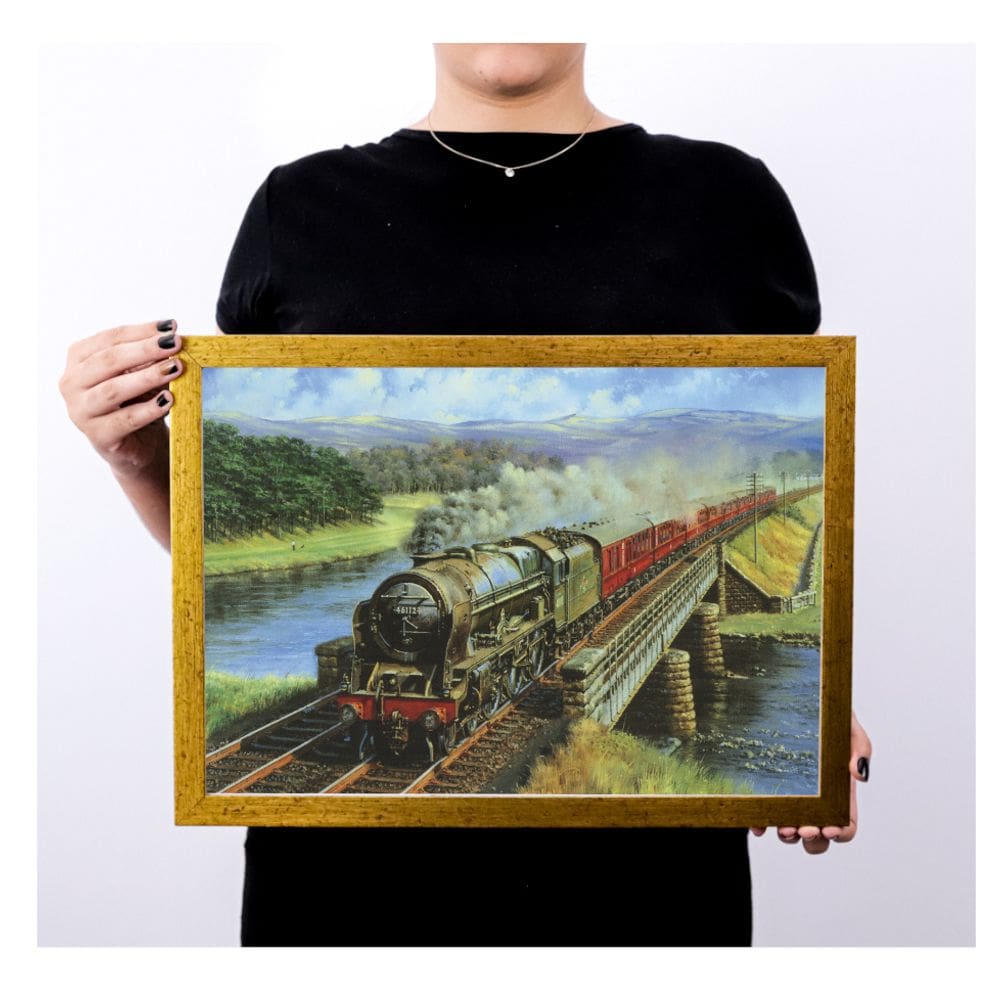 Quadro decoração retro  paisagem maria fumaça drd3108
