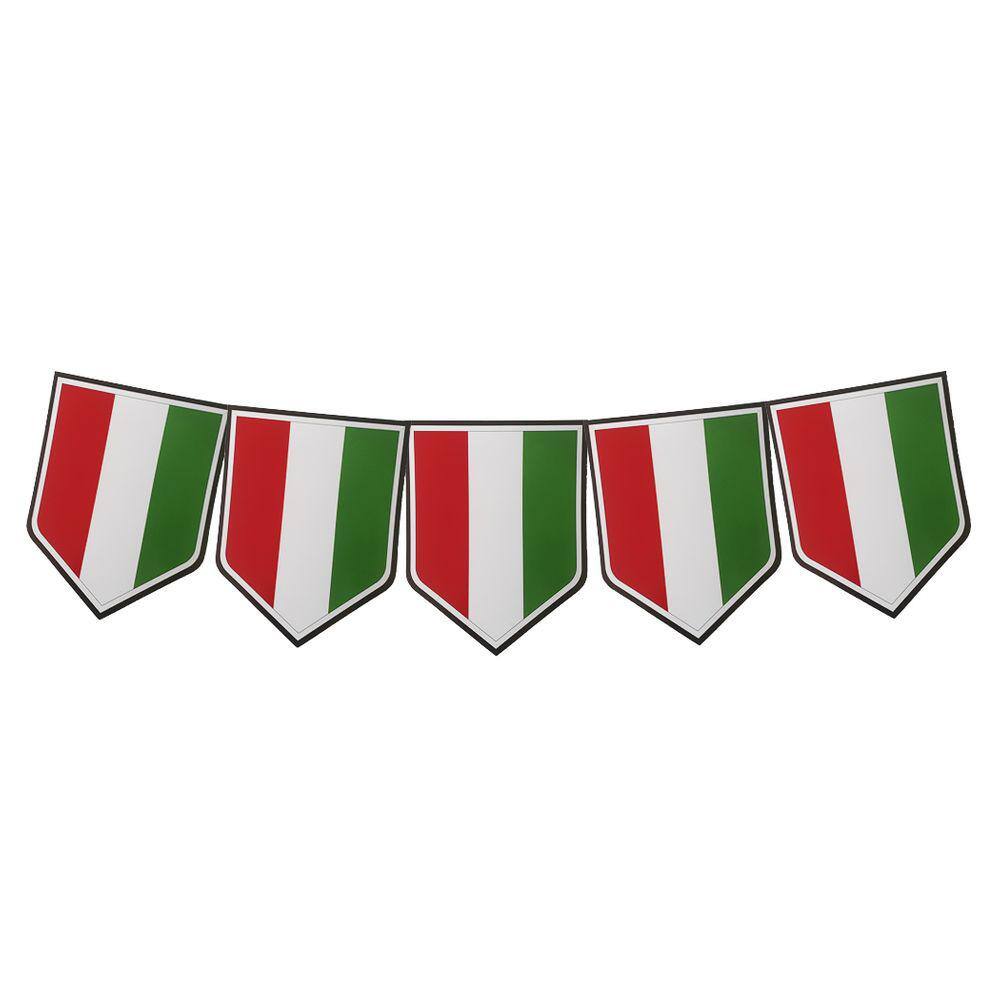 Faixa Decorativa Bandeirinhas Itália 8m x 18cm