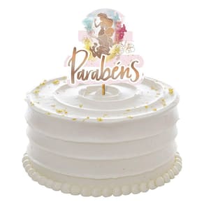 Topo de Bolo Princesas Parabéns