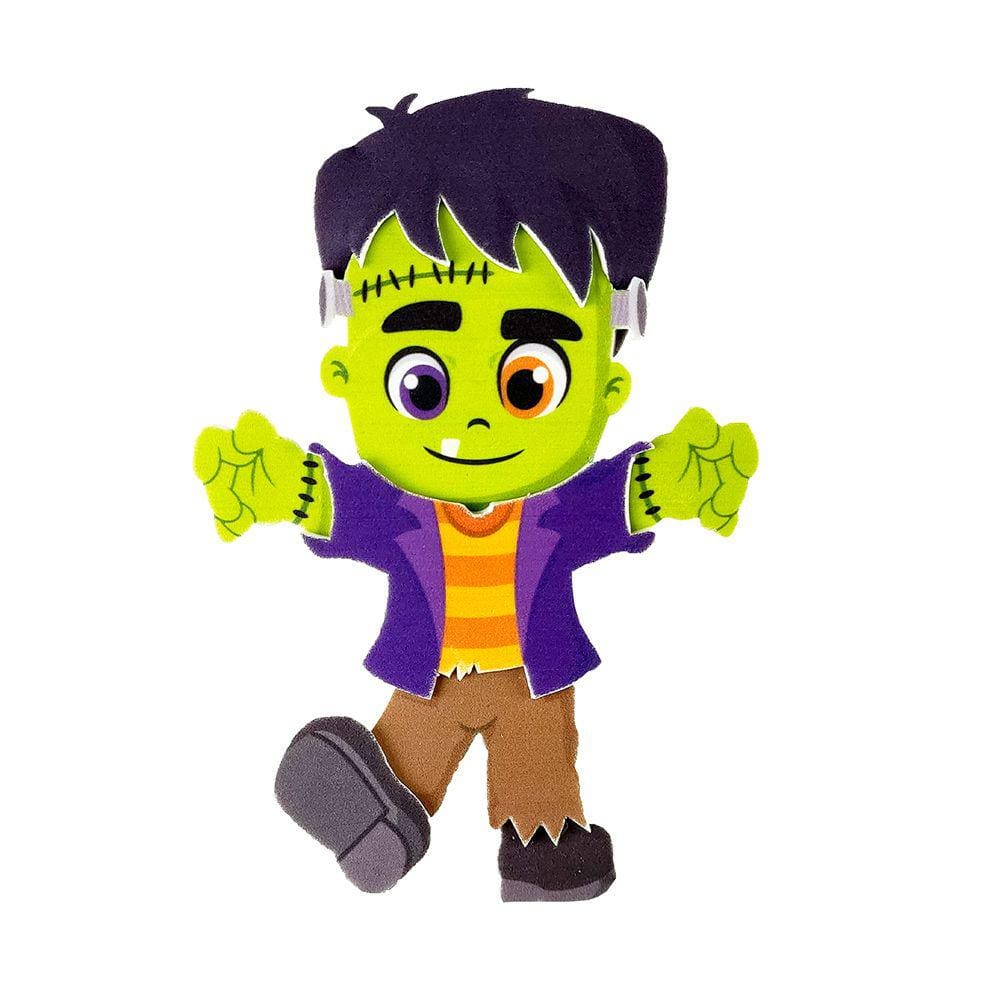 Painel Decorativo Halloween Frankenstein EVA - 18cm x 12cm