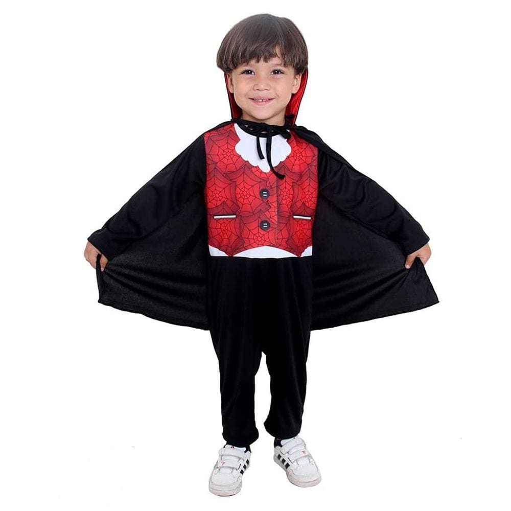Fantasia Conde Drácula Infantil para Bebê com Capa