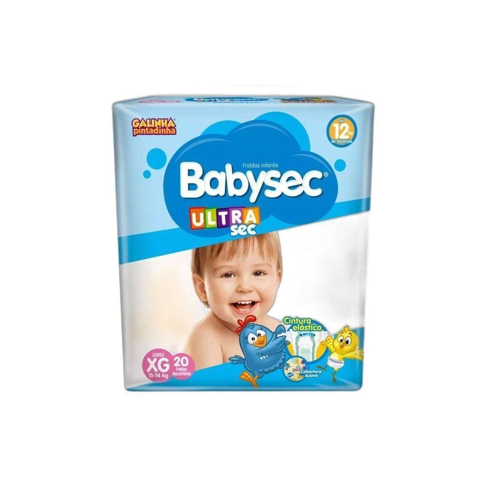 Fralda Babysec Ultra Protect Xg Com 20 Unidades