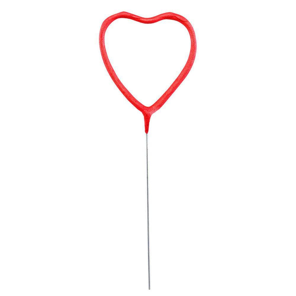 Vela de Aniversário Faísca Coração Vermelho