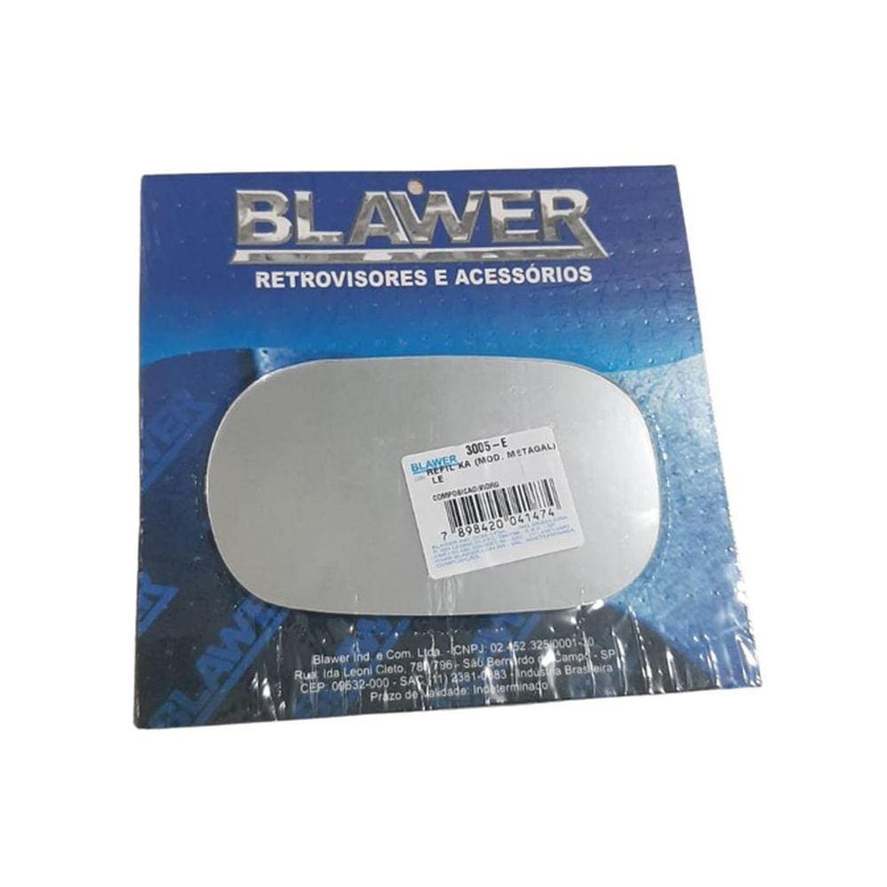 Refil Lente Espelho Retrovisor Ká Lado Esquerdo