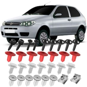 Kit Grampos Presilhas Buchas e Parafusos Para Forro Porta Dianteira Palio Fire G3 2004 até 2017