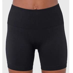 Short Feminino Lupo Lsport Basic Sem Costura Preto Grande