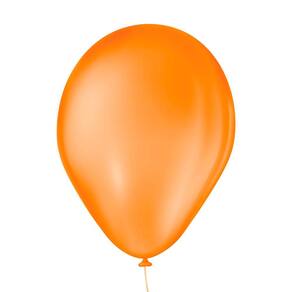 Balão São Roque Laranja Mandarim Liso 7 Polegadas - 50 un
