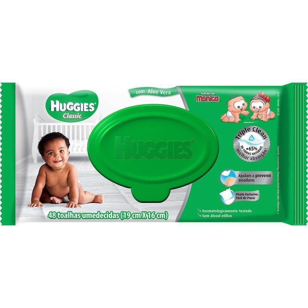 Toalhas Umedecidas Huggies Classic 48 Unidades