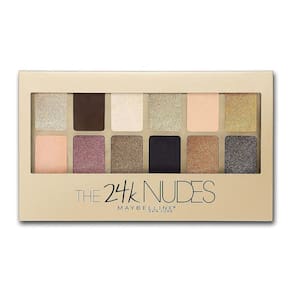 Maybelline Paleta Sombra 24K Nudes 12 Tons Foscos/Brilhantes