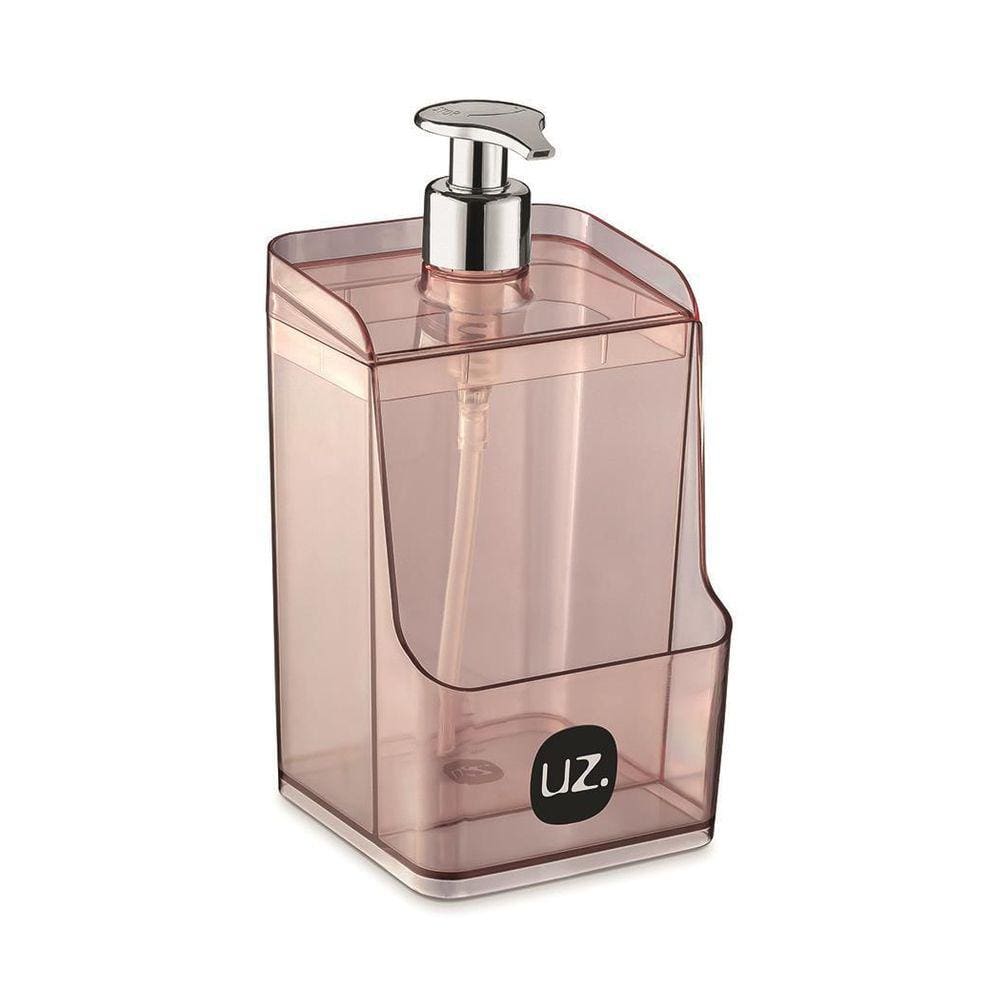 Porta Detergente Slim 500Ml Rosa Translúcido Uz