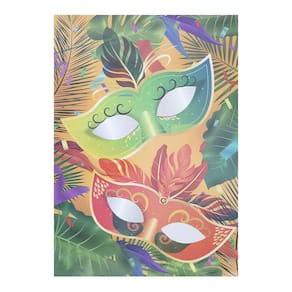 Painel de Festa Máscaras Carnaval - 45cm x 65cm