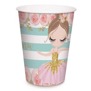 Copo de Papel Bailarina - 180ml - 8 Unidades