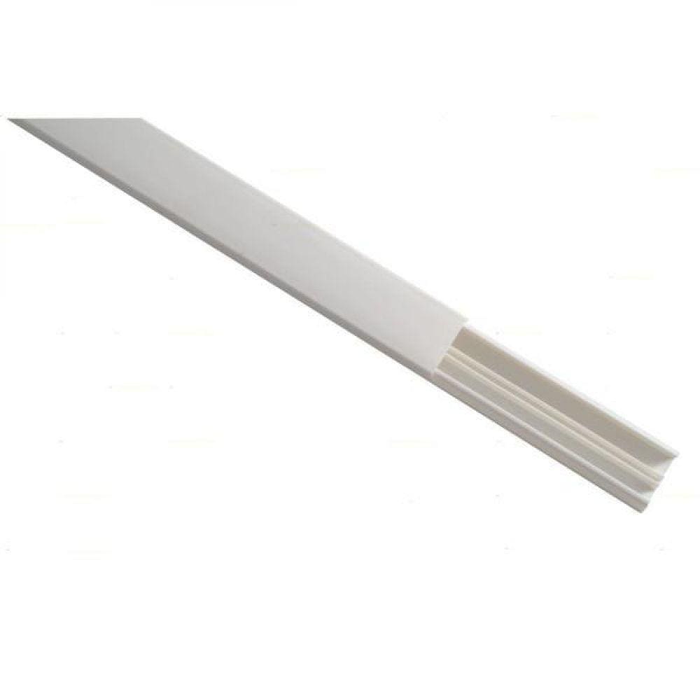 Canaleta 20Mm X10Mmx2000Mm Com Divisória Branca