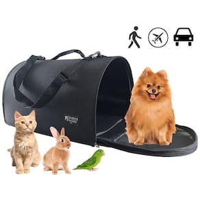 Bolsa Pet Bag Flexível 30x30x47cm PretoLiso 8kg
