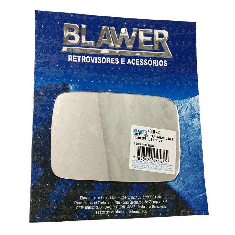 Lente Espelho Refil Retrovisor Uno Prêmio Elba 1985 A 88 L.D