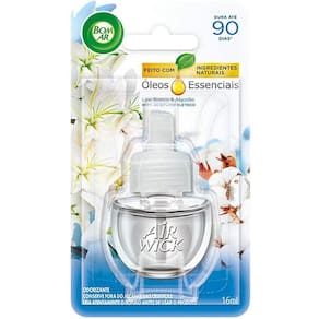 Bom Ar Eletrico Liq Lirio E Algodao Refil 16Ml