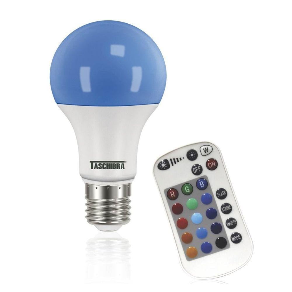 Lâmpada LED Bulbo A60 9W TKL RGB E27 Taschibra Branco