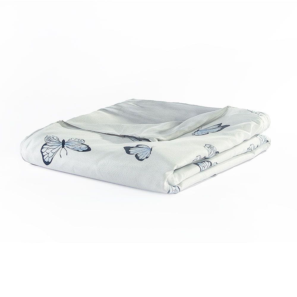 Capa Duvet para Edredom Casal Queen Essencialle com Ziper 1 Peça - Borboletas Azuis