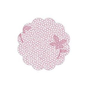 Fundo para Docinhos Rosa Rendado - 7cm