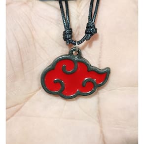 Colar Akatsuki Ajustavel Nuvem Vermelha Anime Naruto Pain,