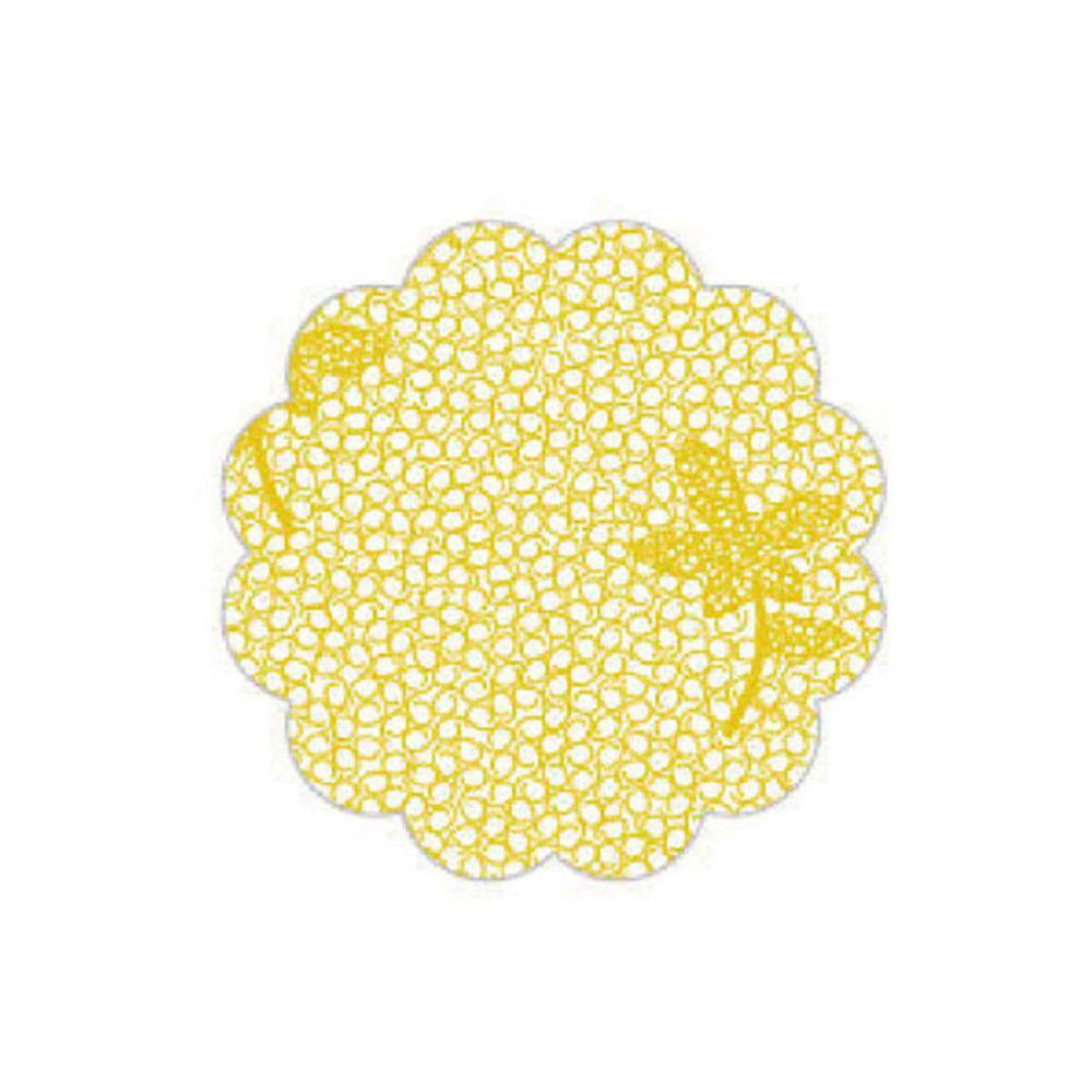Fundo para Docinhos Amarelo Rendado - 7cm