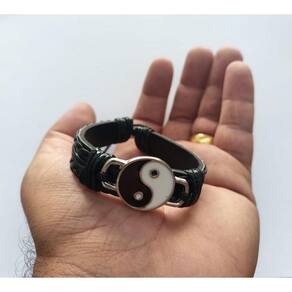 Pulseira Simbolo Yin Yang Bem E O Mal Ajustavel Amarrar