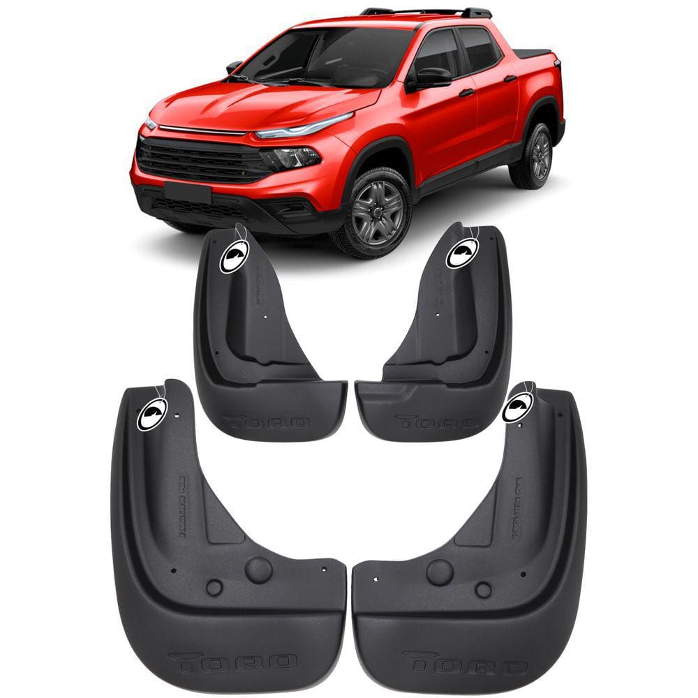 Jogo Apara Barro Protetor Lameira Flap Fiat Toro 2016 2017