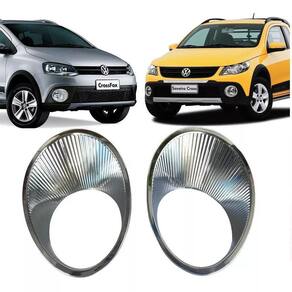 Moldura Farol Milha Crossfox 2013 Cromado Aro Copo