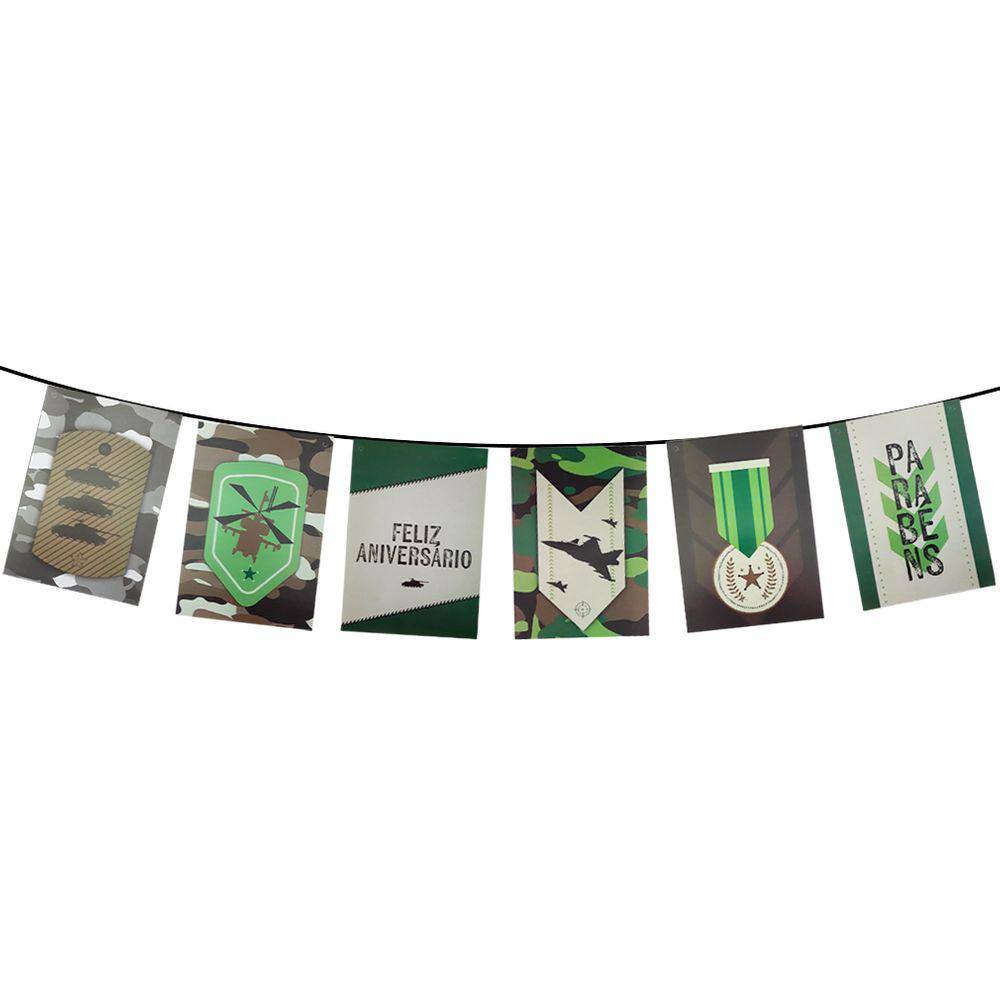 Faixa Decorativa Exército Camuflado - 1,5m x 21cm
