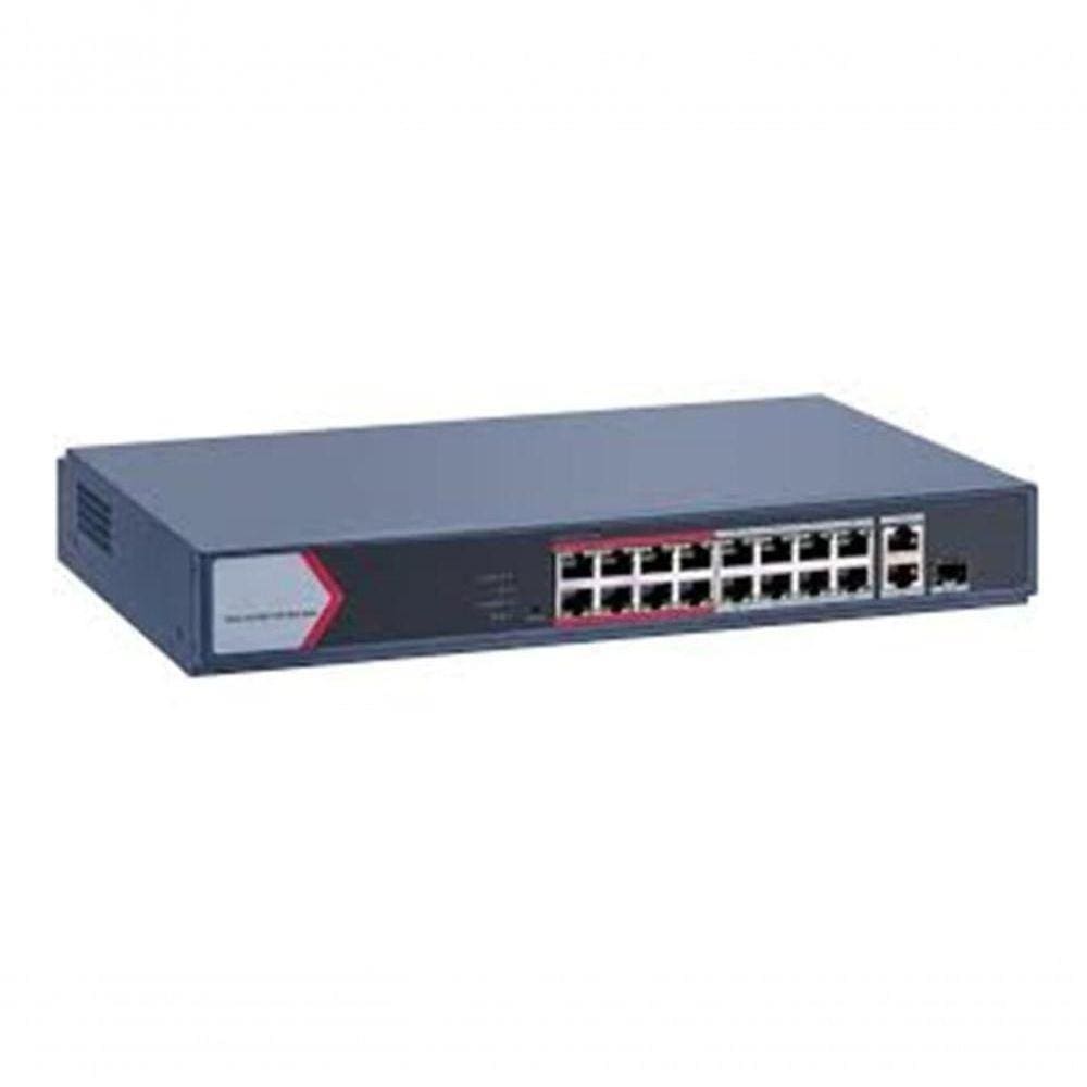 Switch Hikvision Metalico Ds-3e1318p-ei-m 16 Portas Poe Fast Ethernet