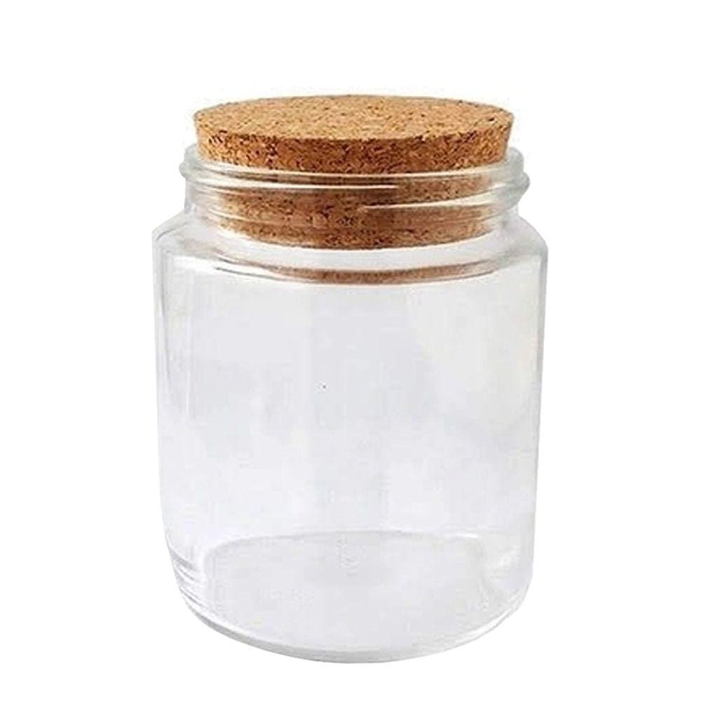Pote para Bolo de Vidro com Rolha - 200ml