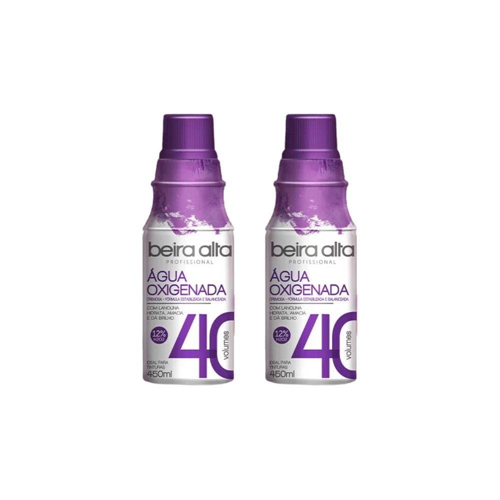 Agua Oxigenada Beira Alta 450ml 40 Volumes-Kit C/2un