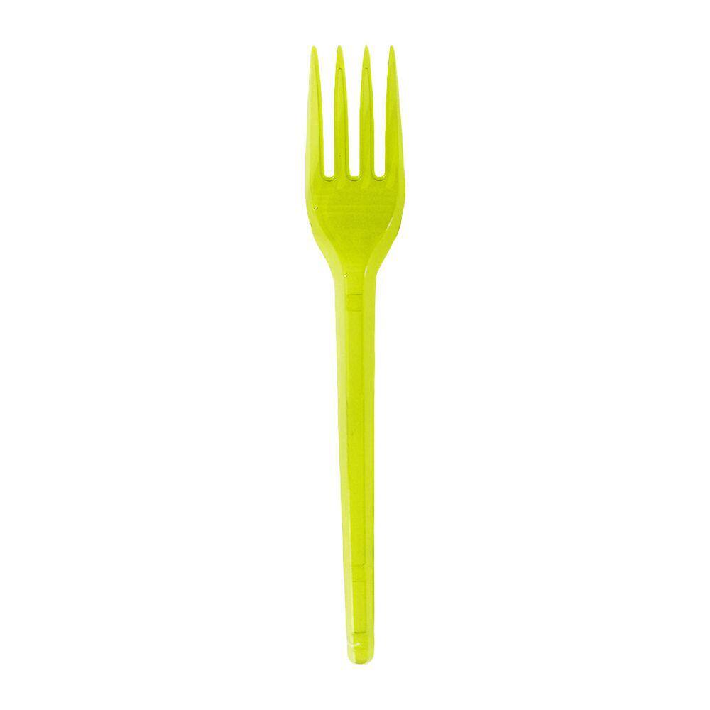Garfinho Descartável Amarelo Neon de Festas - 50 Unidades