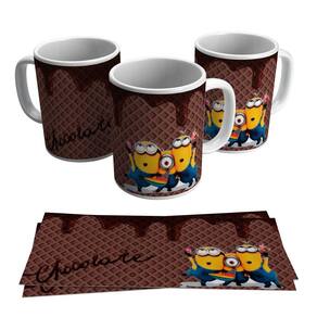 Caneca Minnions Páscoa Chocolate 325ml